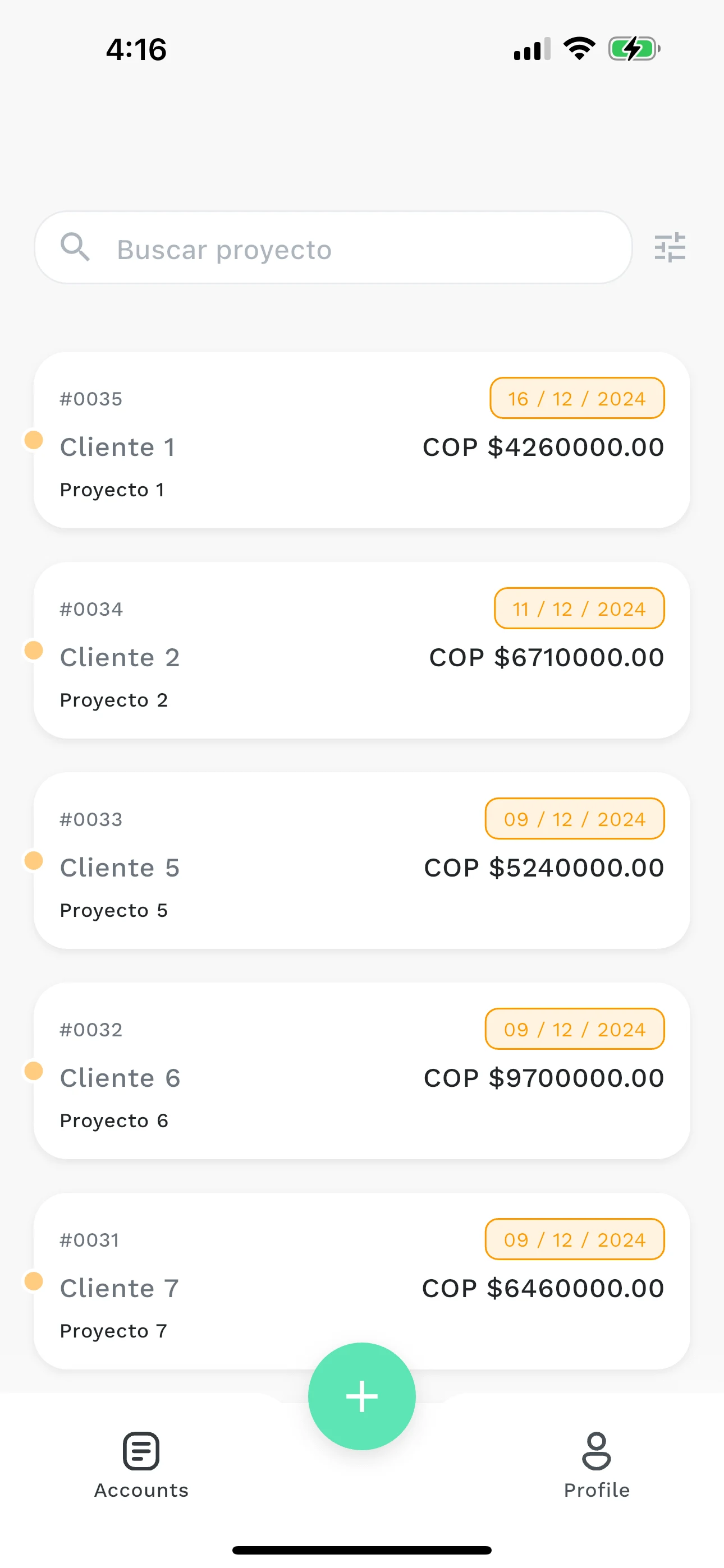 Freelo screenshot