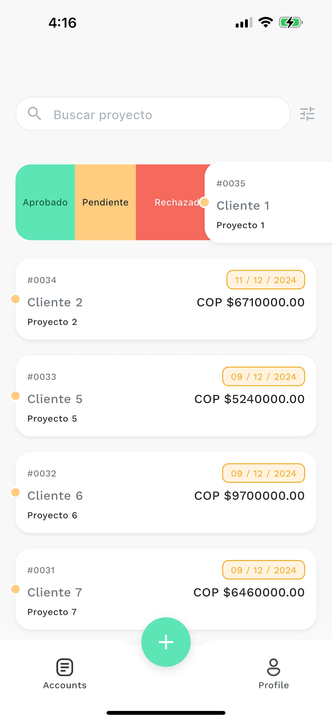 Freelo screenshot