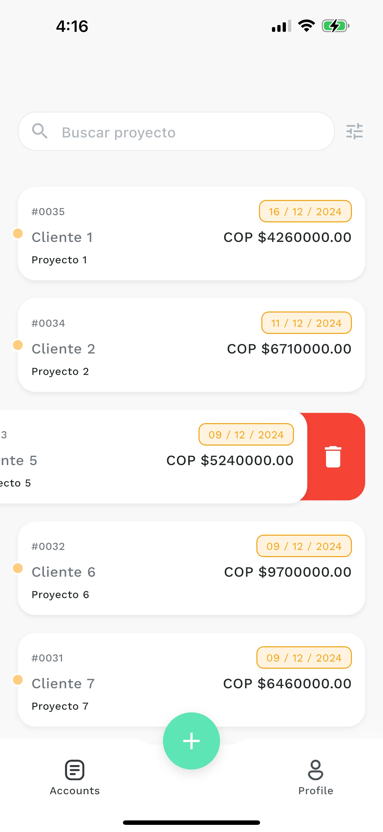 Freelo screenshot